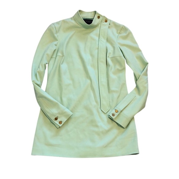 Tommy Hilfiger Womens Jacket Sz 8 Green Wool Blend Classic Special Edition Zip - Picture 1 of 11